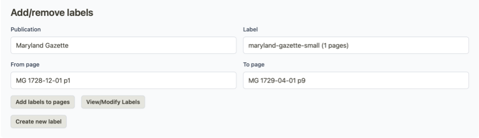 Add/remove labels