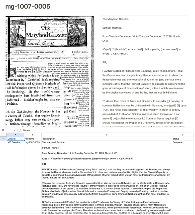 Transcription Process